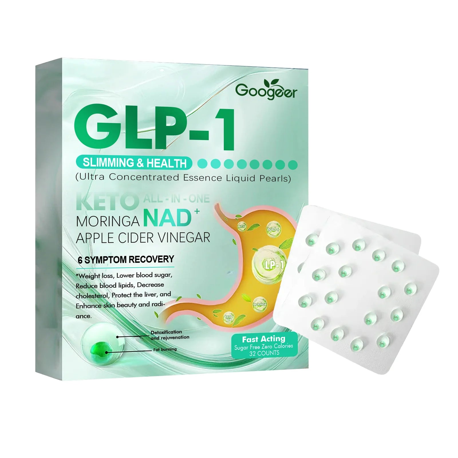 Googeer GLP-1 Gut Care Pop Beads, Body Treatment