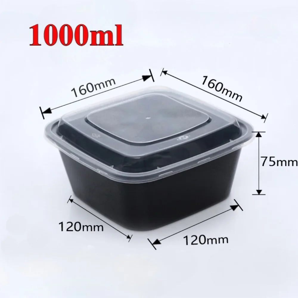 Meal prep container with fresh salad and portion control