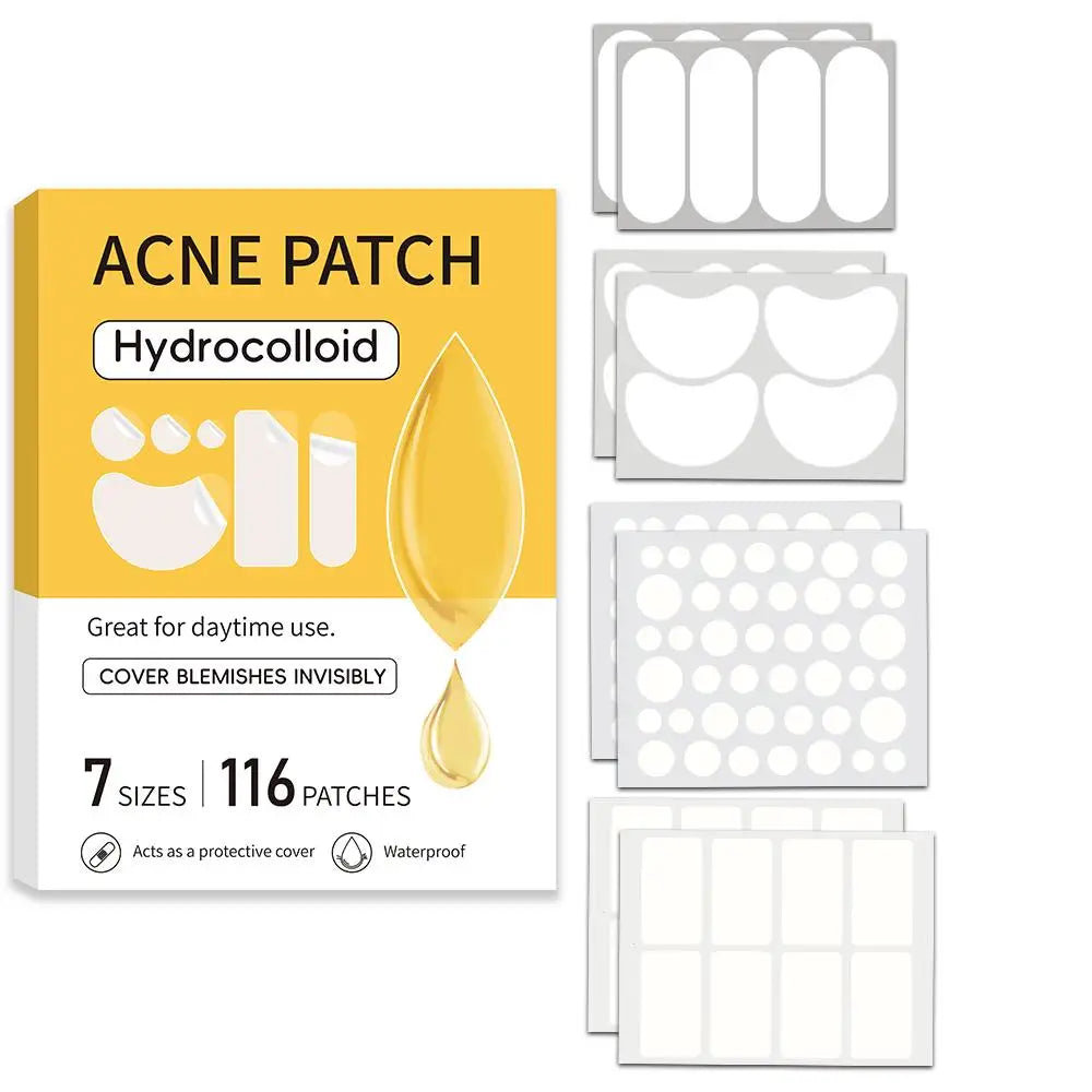 Hydrocolloid Patch Acne Invisible Pimple Removal Multi-shape Mixing  Full Face Pimple Patches Beauty Makeup Face Care - Path to Self-Improvement