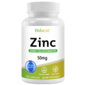 Zinc Supplement 50mg, Zinc Gluconate, for Skin, Immune, and Digestive Health, for Adults, Men, and Women