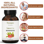 Berberine HCl Capsules, Supports Glucose Metabolism, Digestive Health, Promotes Immune Support, Helps Balance Blood Sugar