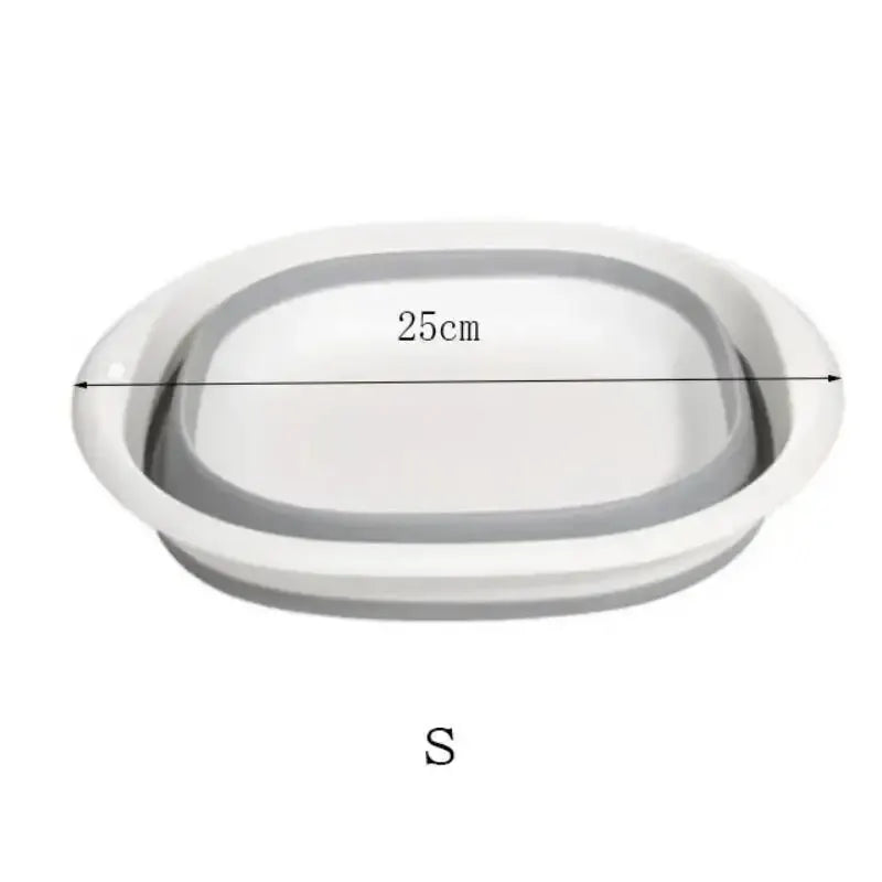 1pc Collapsible Foot Bath Basin For Soaking Feet Thickened PlasticBucket