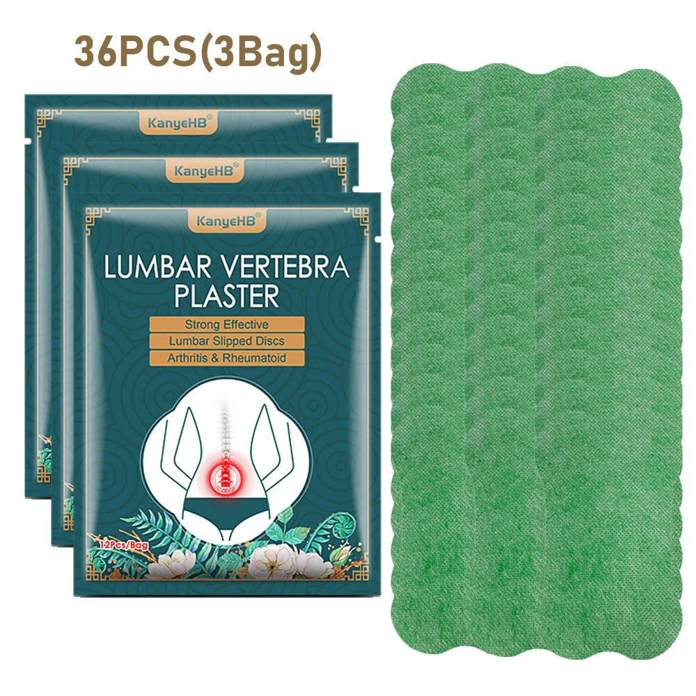 12-36PCS Lumbar Vertebra Heat patches Self-adhesive Plaster Self-heating Paste for Running Yoga Fitness Exercise