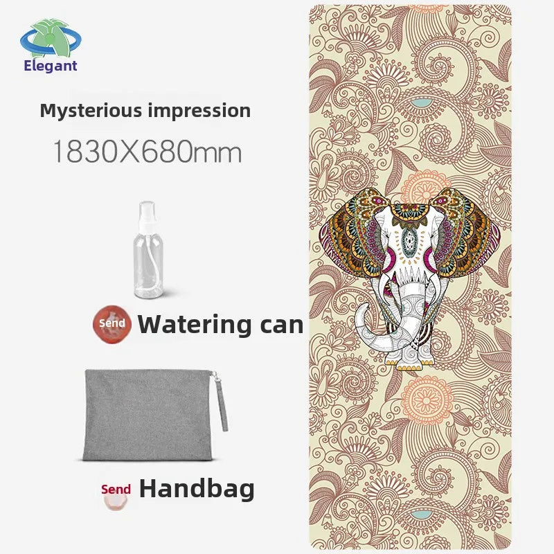 Chamois Yoga Mat Collapsible Portable Suede Yoga Towel Dance Movement Fitness Jump Rope Non-slip Floor Mat Exercise Mat  Gym Mat - Path to Self-Improvement