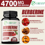 Berberine Capsules - Supports Immune Function, Promotes Cardiovascular Health, Energy Metabolism, and Improves Digestion