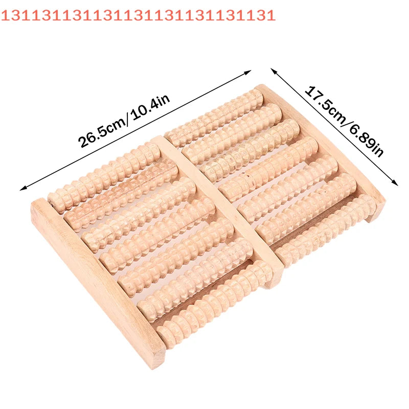 Foot Roller Massager Wood Foot Massage Multi-Point Foot Therapy Rubbing Massage Promote The Circulation Of Blood Foot Care Tool