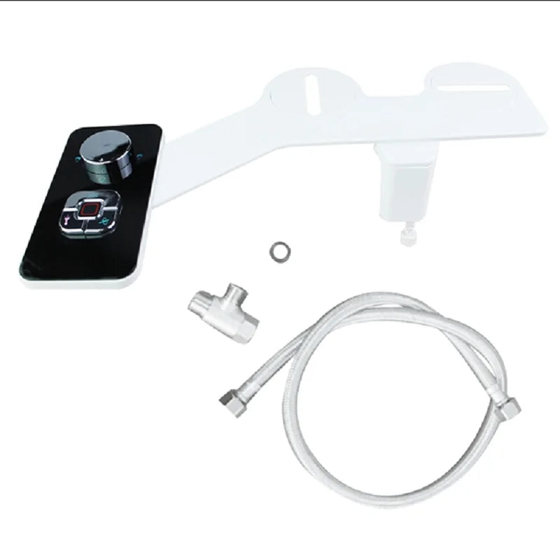 Bidet Attachment Non-Electric Bidet Toilet Seat Sprayer With Pressure Controls Dual Nozzles For Frontal Rear Wash B