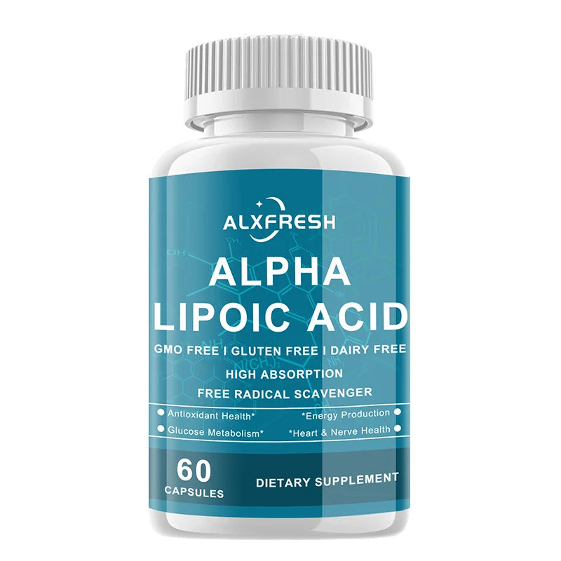 Alpha-lipoic Acid Capsules For Improve Glucose Metabolism Insulin Nervous Liver Have Anti-aging Beauty Weight Management Effects