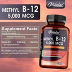 Vitamin B12 5000 Mcg - Supports Heart Health, Nervous System, Promotes Metabolism, Increases Energy Levels, Relieves Fatigue - Path to Self-Improvement