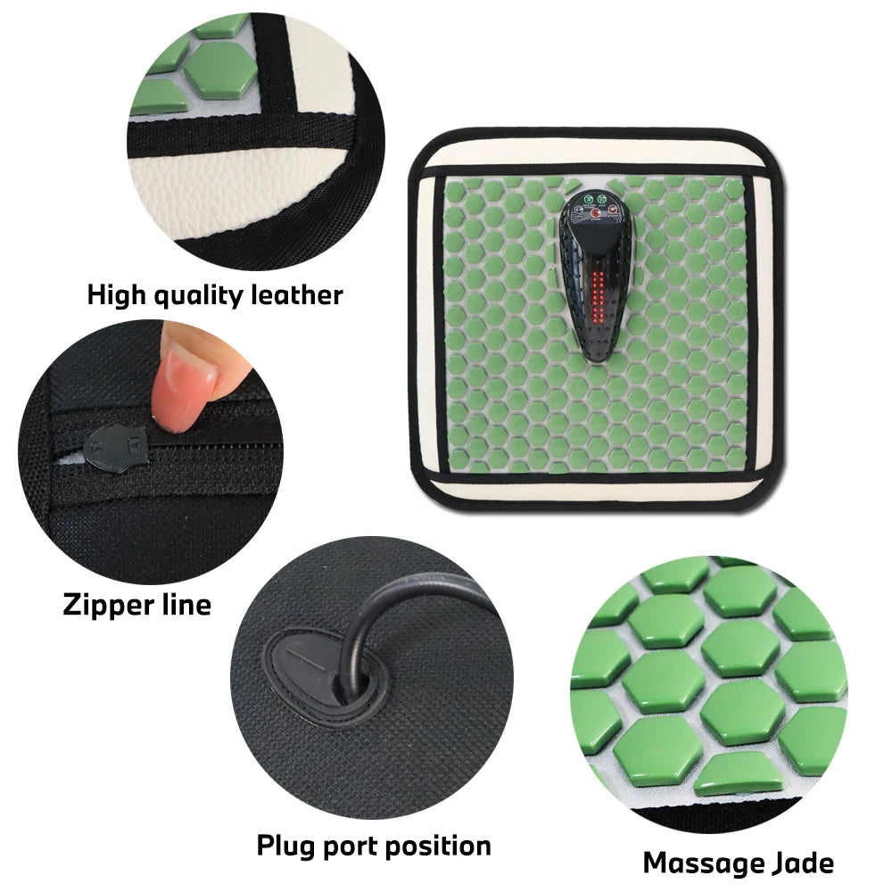 Pelvic Floor Buttock Muscle Massage Pad infrared Heated jade Mat Therapy Prostate Massage Pad pain Relief Tool Good For Heath - Path to Self-Improvement