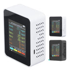 Air Quality Monitor Portable LCD Backlight Screen CO2 TVOC HCHO PM2.5 PM10 Detector with Alarm Indoor CO2 Monitor Air Monitor - Path to Self-Improvement