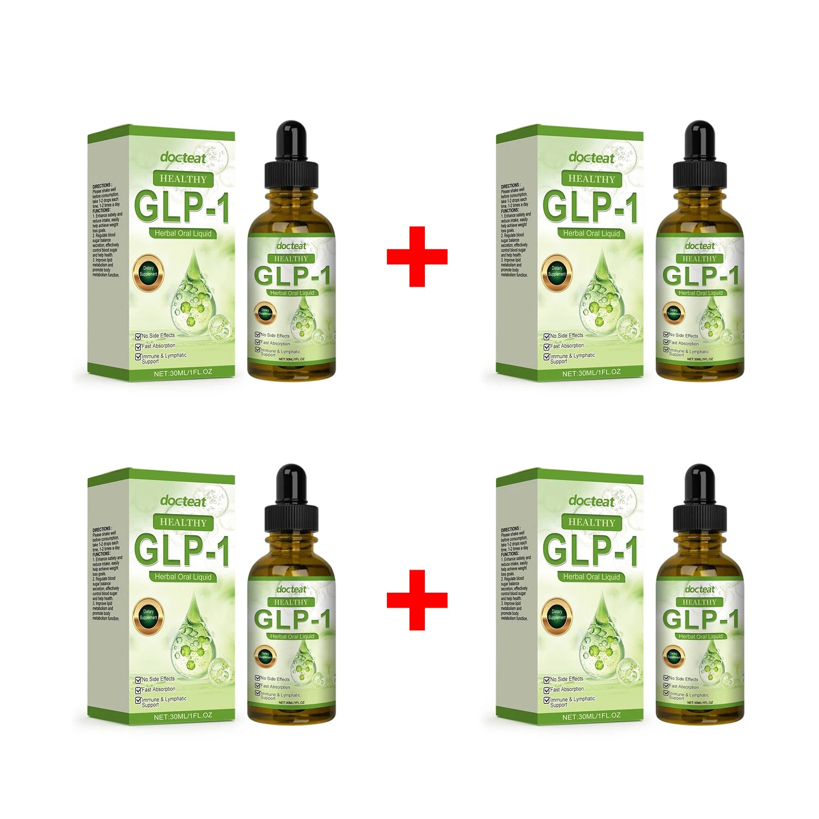GLP-1 Drops Weight Loss Supplement Thigh Waist Belly Fat Reduction Anti Cellulite Boosts Metabolism Slim Down Body Slimming Oil