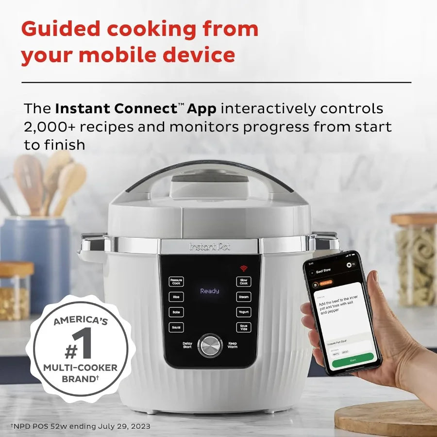 PRO Max WiFi Smart 10in1 Pressure Cooker Steamer with MultiCooking Functions Including Saute Warmer Rice Cooker Yogurt Maker So