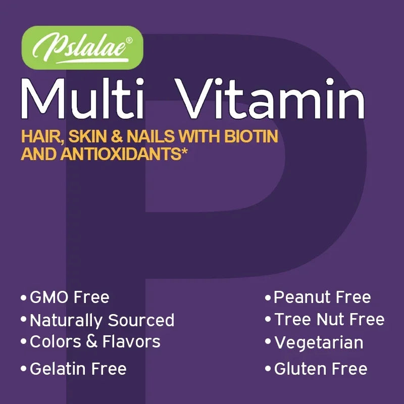 Multivitamin Gummies - To Provide Energy, for Skin, Hair and Nails Health, Support Immune, Overall Health - Path to Self-Improvement