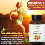 Berberine HCl Capsules, Supports Glucose Metabolism, Digestive Health, Promotes Immune Support, Helps Balance Blood Sugar