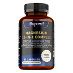 Magnesium Complex Capsules - Bone & Heart Health Supplement, Glycine, Citrate, Malate, Aspartate, Gluconate, Ascorbate, Taurine
