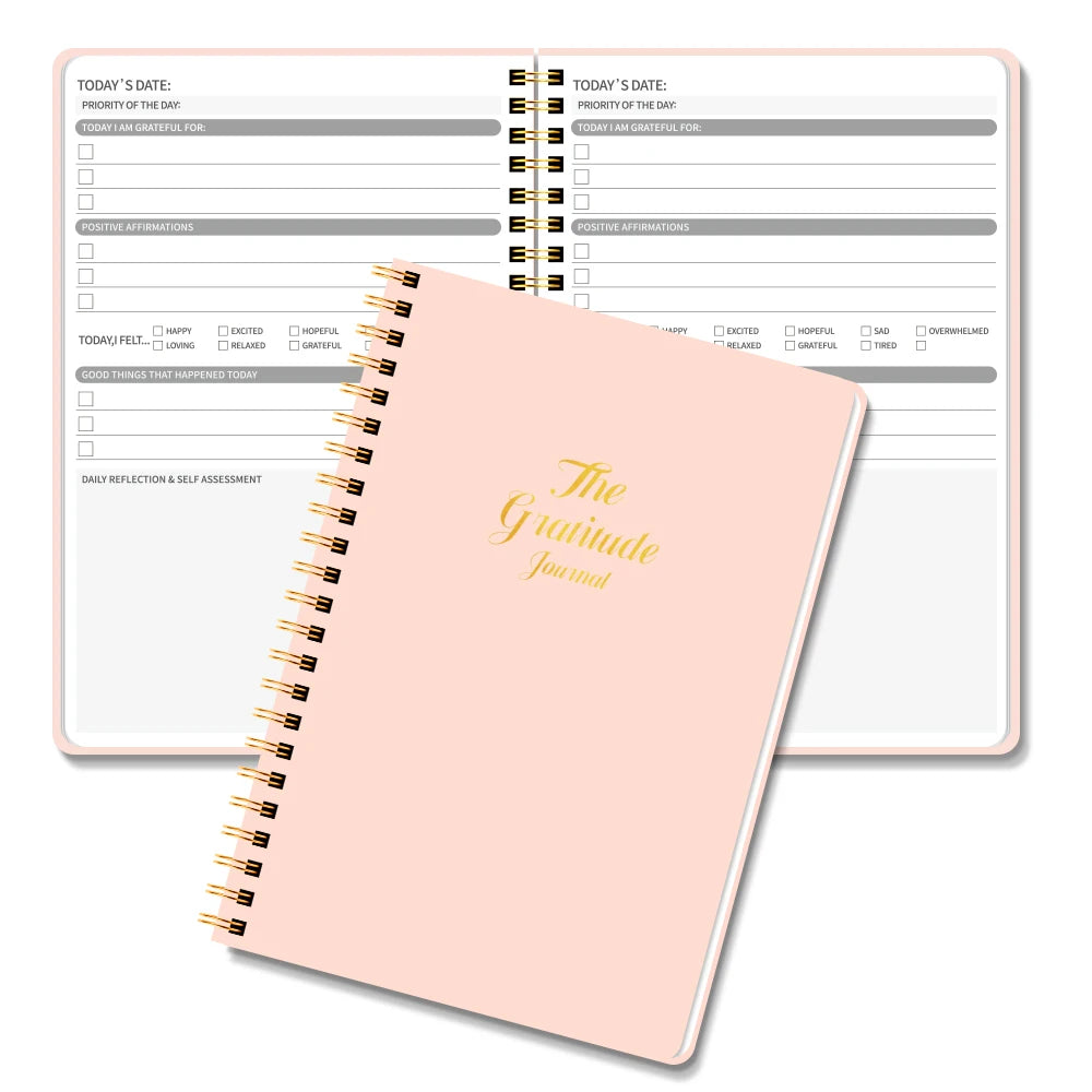 Gratitude Journal - Daily Mood Tracker & Positivity Planner - Path to Self-Improvement