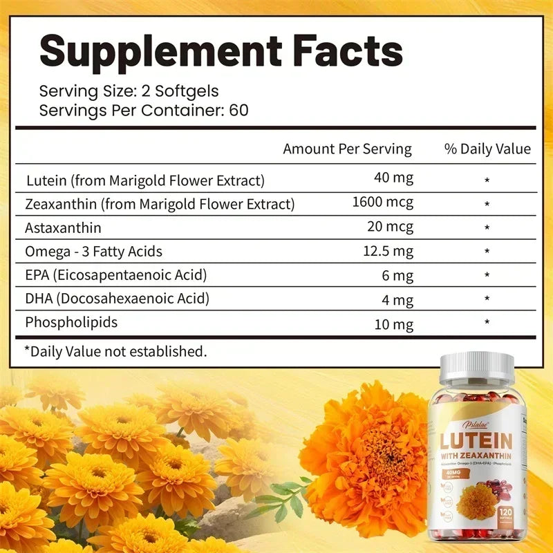 Lutein & Zeaxanthin - Eye Health Vitamins, Relieve Eye Fatigue and Protect Vision - Path to Self-Improvement