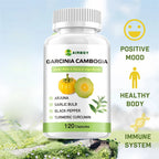 Garcinia Cambogia Capsules - Fat Burning, Weight Management, Appetite Suppression, Metabolism Boosting