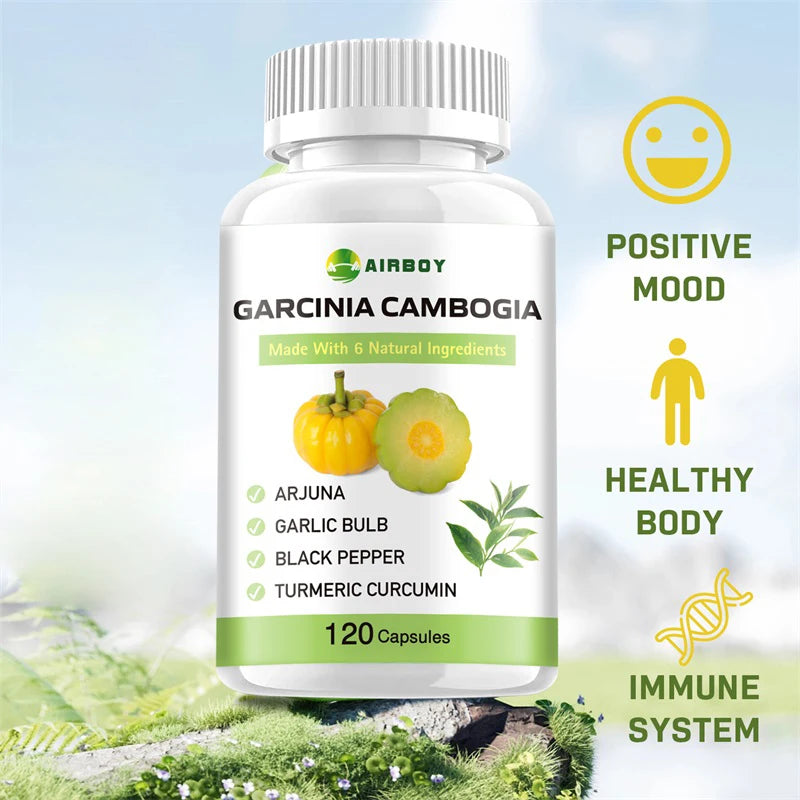 Garcinia Cambogia Capsules - Fat Burning, Weight Management, Appetite Suppression, Metabolism Boosting