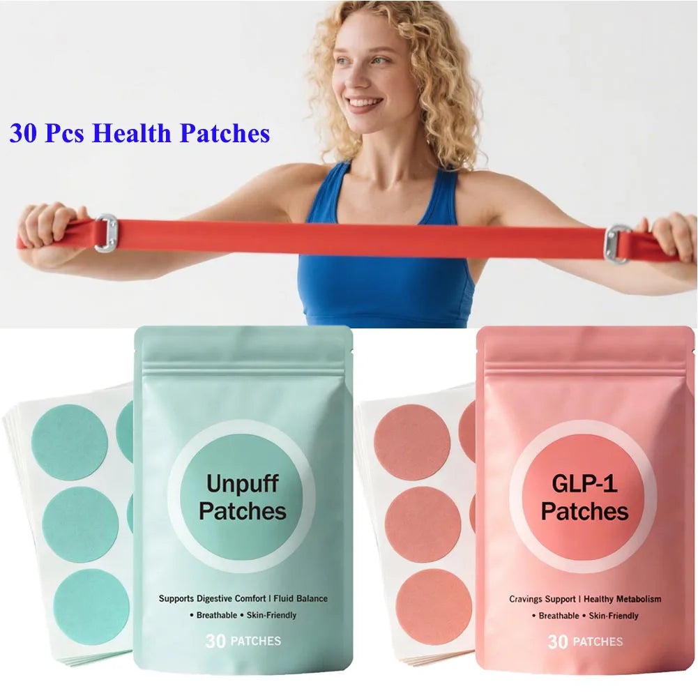 GLP-1 Plant-Based Transformation Patches 30pcs/Bag Hunger Modulation & Metabolic Adaptability Optimization For All Genders