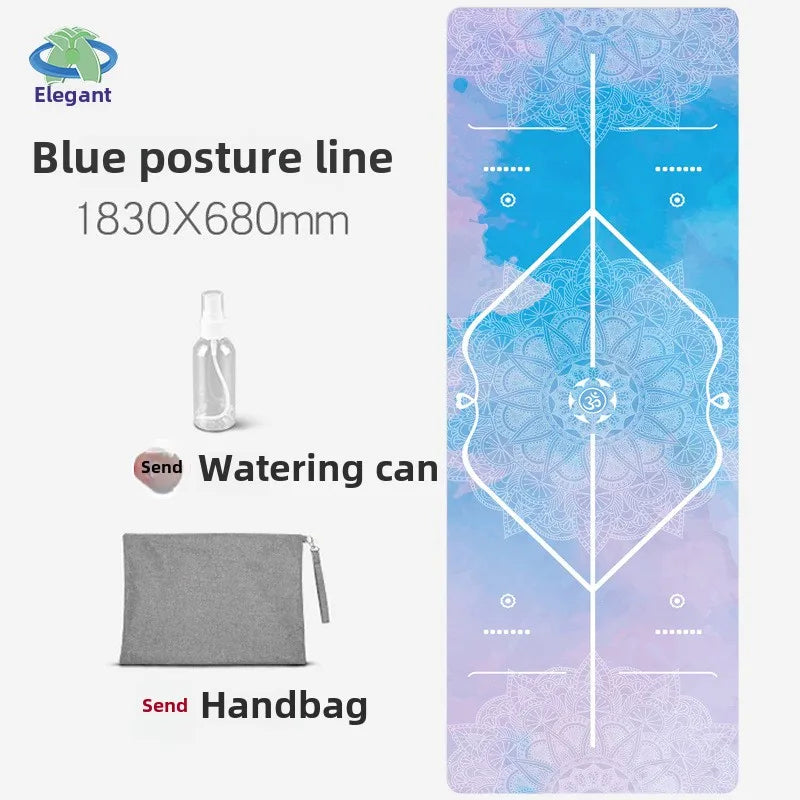 Chamois Yoga Mat Collapsible Portable Suede Yoga Towel Dance Movement Fitness Jump Rope Non-slip Floor Mat Exercise Mat  Gym Mat - Path to Self-Improvement