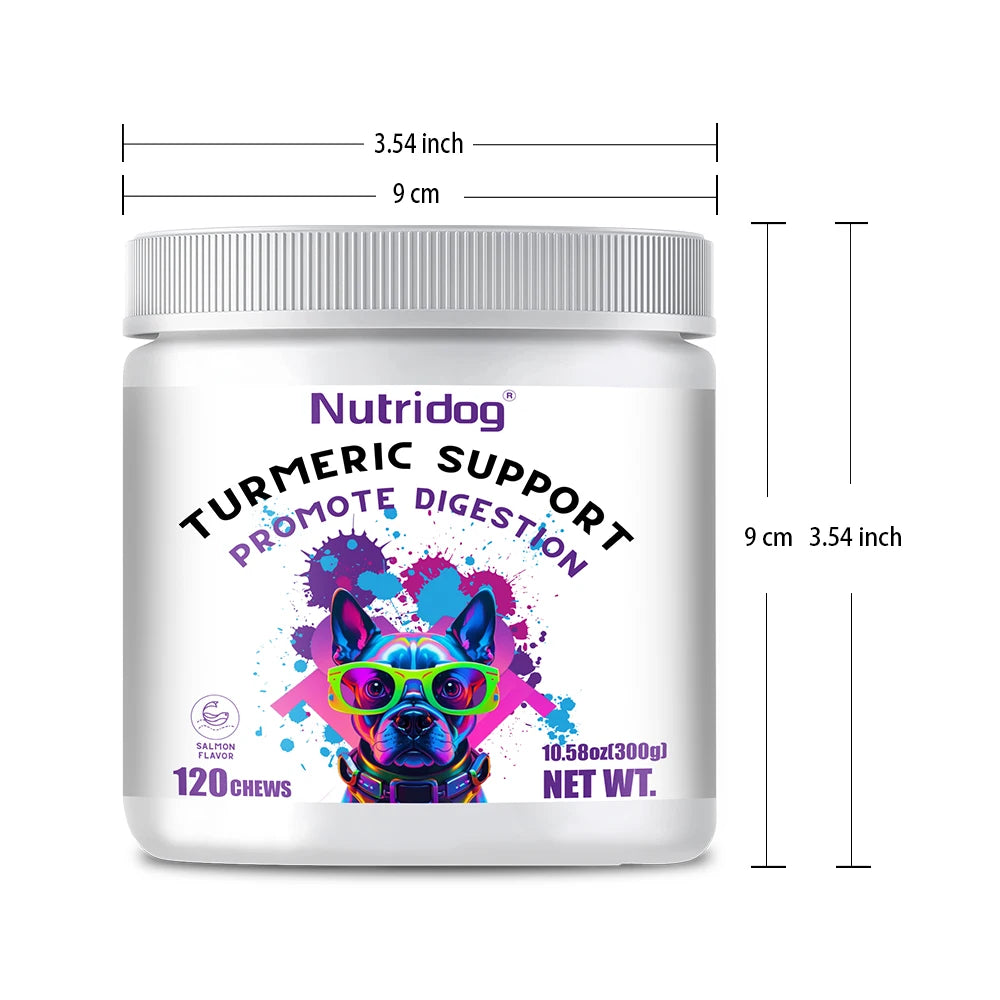 Turmeric Chews For Dog - Anti-Inflammatory Joint Care with Glucosamine & Chondroitin - Path to Self-Improvement