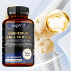 Magnesium Complex Capsules - Bone & Heart Health Supplement, Glycine, Citrate, Malate, Aspartate, Gluconate, Ascorbate, Taurine