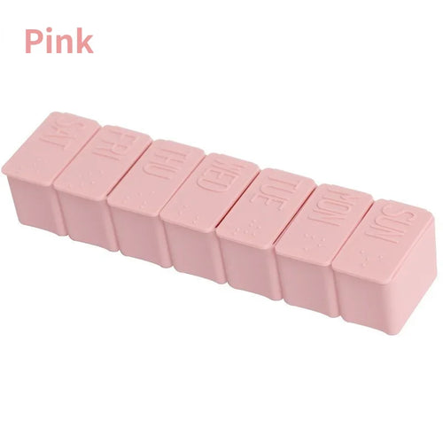 Weekly Pill Organizer Travel Daily Pill Box Medicine Organizer 7 Day for Vitamins and Prescriptions