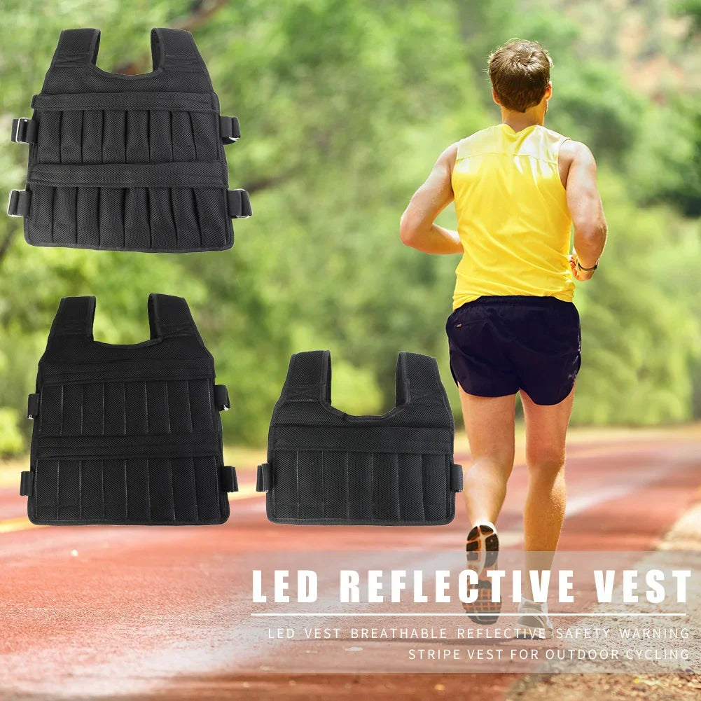 3/20/15/35/50kg Weighted Vest Adjustable Weighted Exercise Vest Workout Equipment for Running Training Workout Jogging Walking