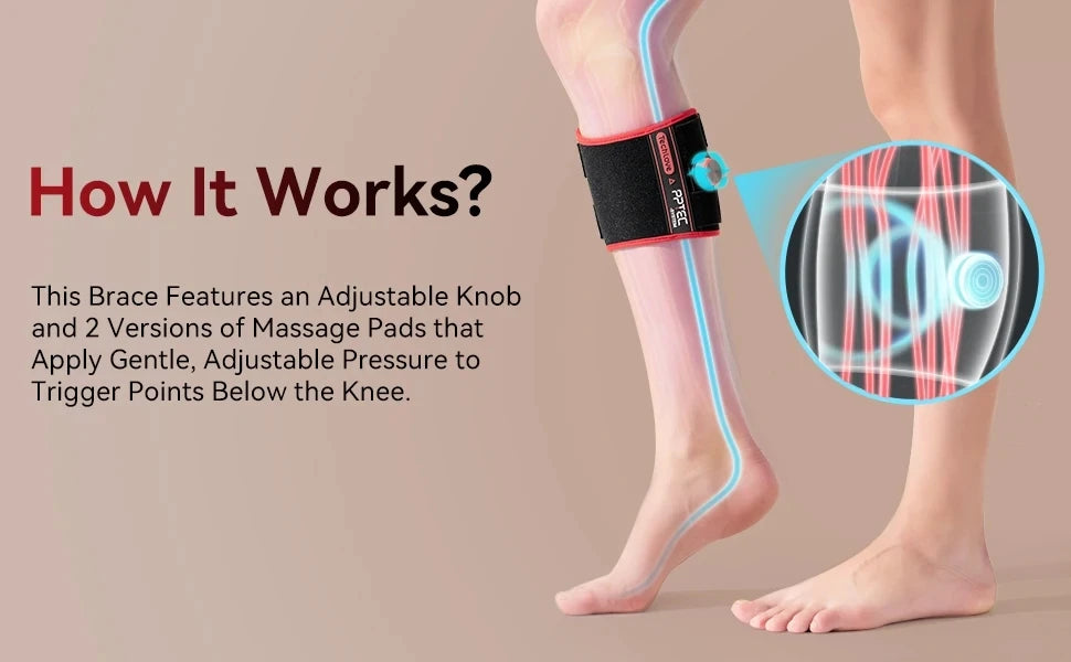 Sciatica Pain Relief Brace with Adjustable Knob and 2 Versions Pressure Pad for Max Sciatica Nerve, Lower Back & Hip Pain Relief - Path to Self-Improvement