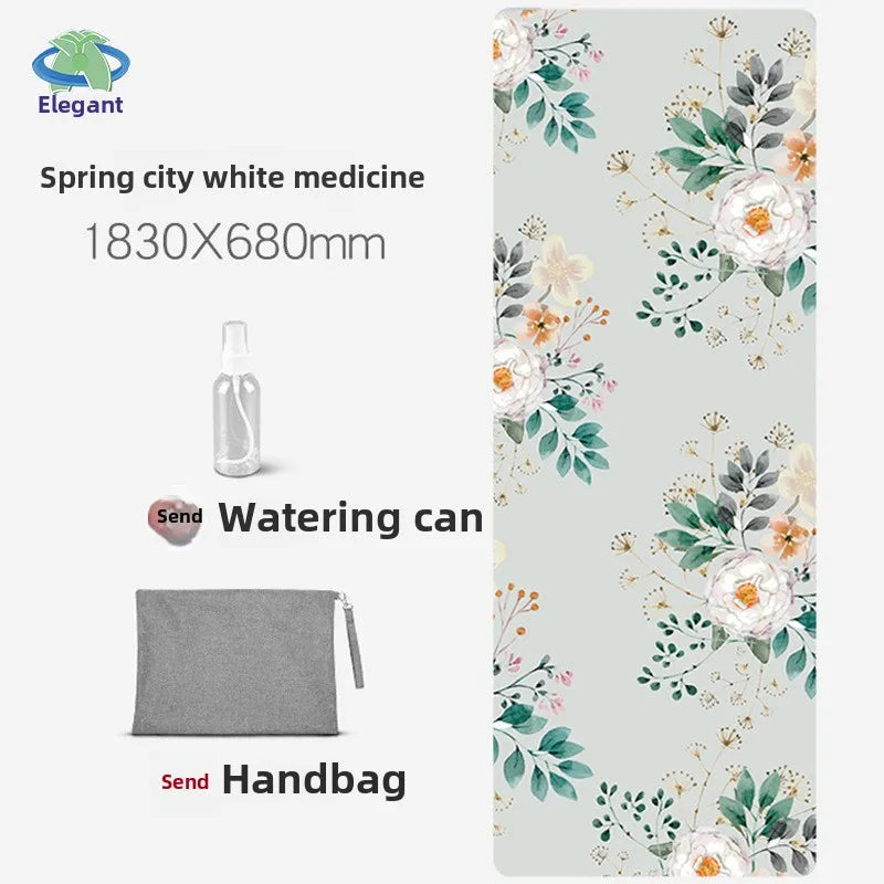 Chamois Yoga Mat Collapsible Portable Suede Yoga Towel Dance Movement Fitness Jump Rope Non-slip Floor Mat Exercise Mat  Gym Mat - Path to Self-Improvement