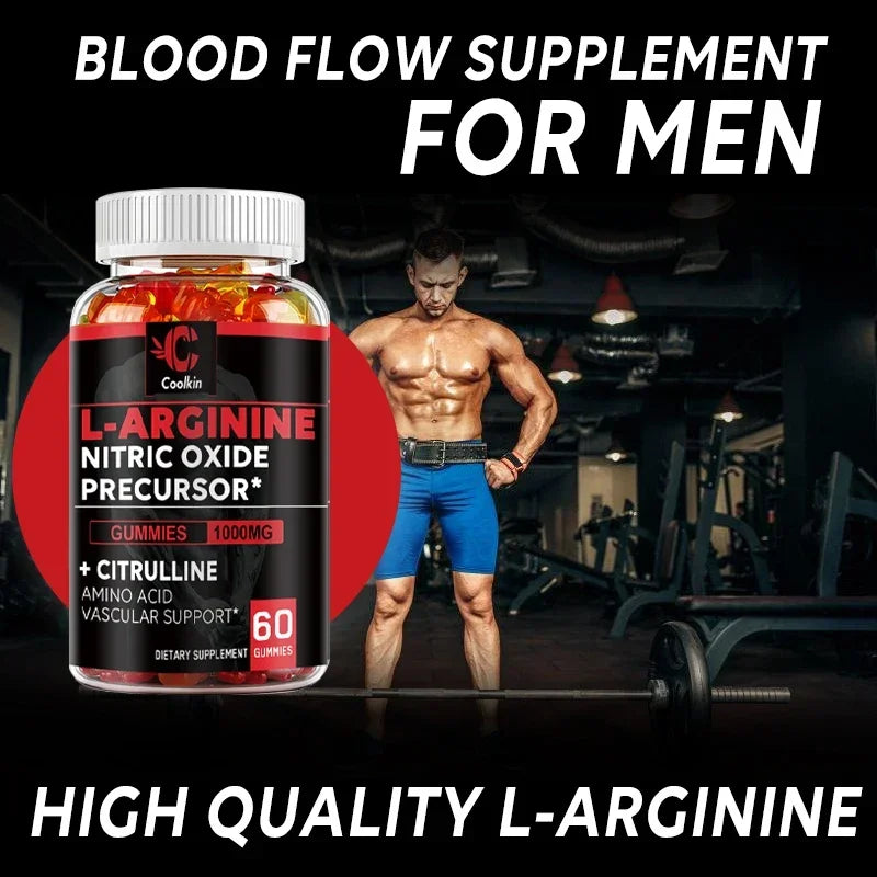 L-Arginine Supplement - Strengthens Muscles and Supports Blood Flow, Circulation, Nutrient Delivery and PumpingCapsules