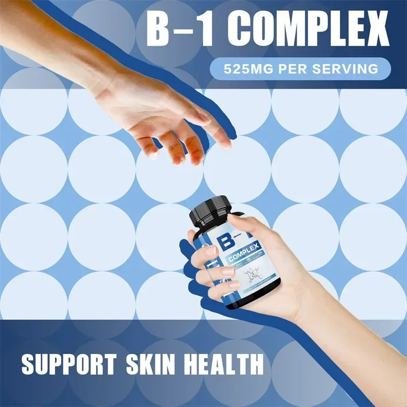 Vitamin B1 Complex - Improves Energy Levels, Boosts Metabolism, Support Digestive System, Bone and Joint, Immune System - Path to Self-Improvement