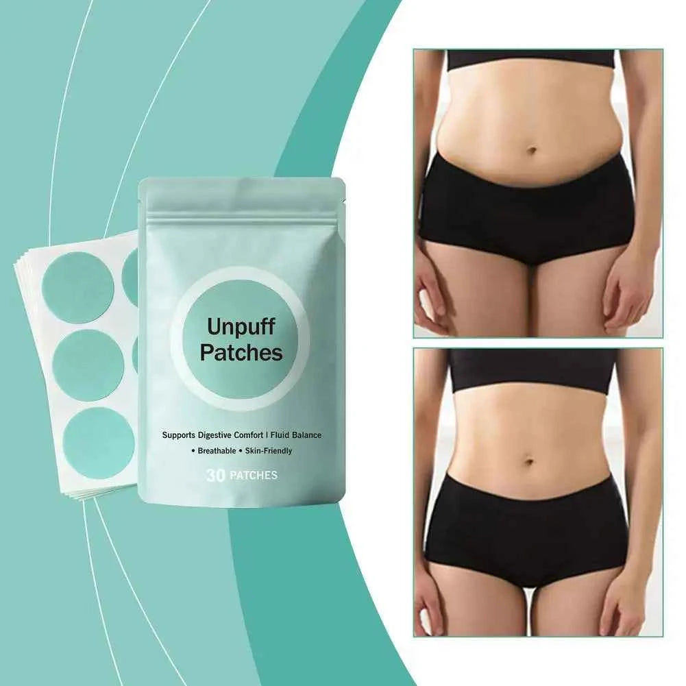 30 PATCHES Unpuff Patches Supports Digestive Comfort IFluid Balance Regulating Insulin Secretion Suppressing Appetit Breathable