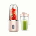 1pc USB Rechargeable Portable Blender - Dual-Cup ,Compact & Durable, Includes Carry Strap, Ideal for Smoothies and Breakfast