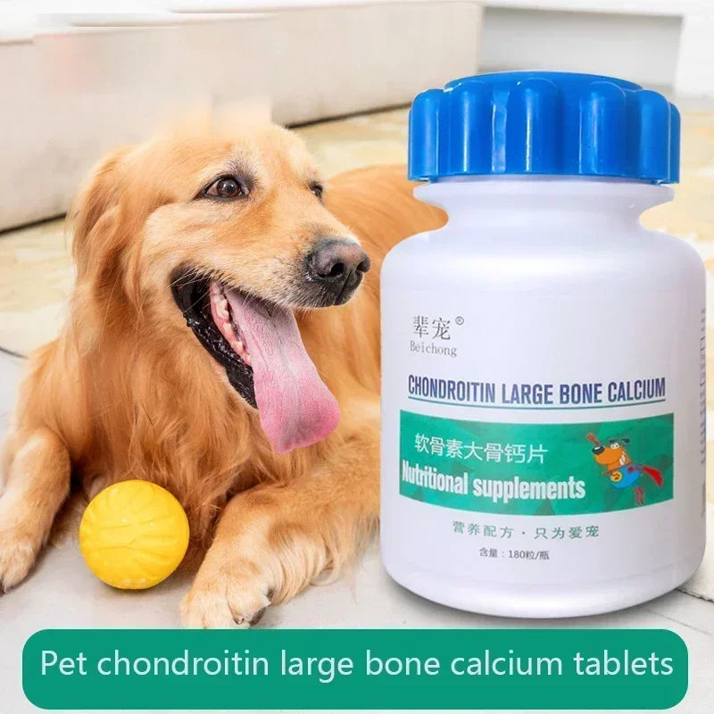 Pet Chondroitin large bone calcium Tablets 180 tablets joint Shu nutritional supplements for dogs daily health care - Path to Self-Improvement
