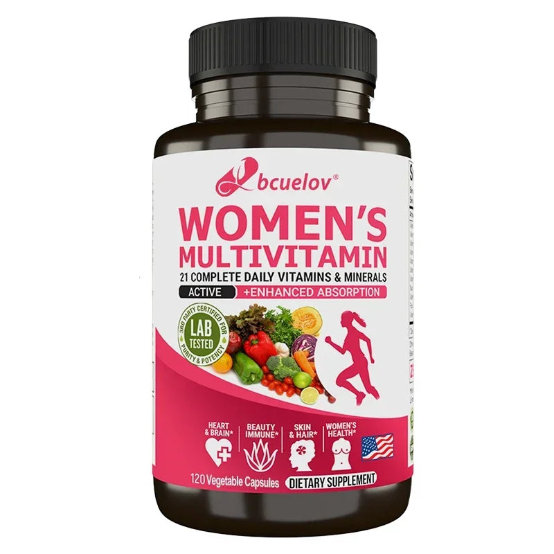 Women's Multivitamin Multimineral Supplement - Magnesium Biotin Calcium Zinc Selenium - Supports Joints Skin Nails - Path to Self-Improvement