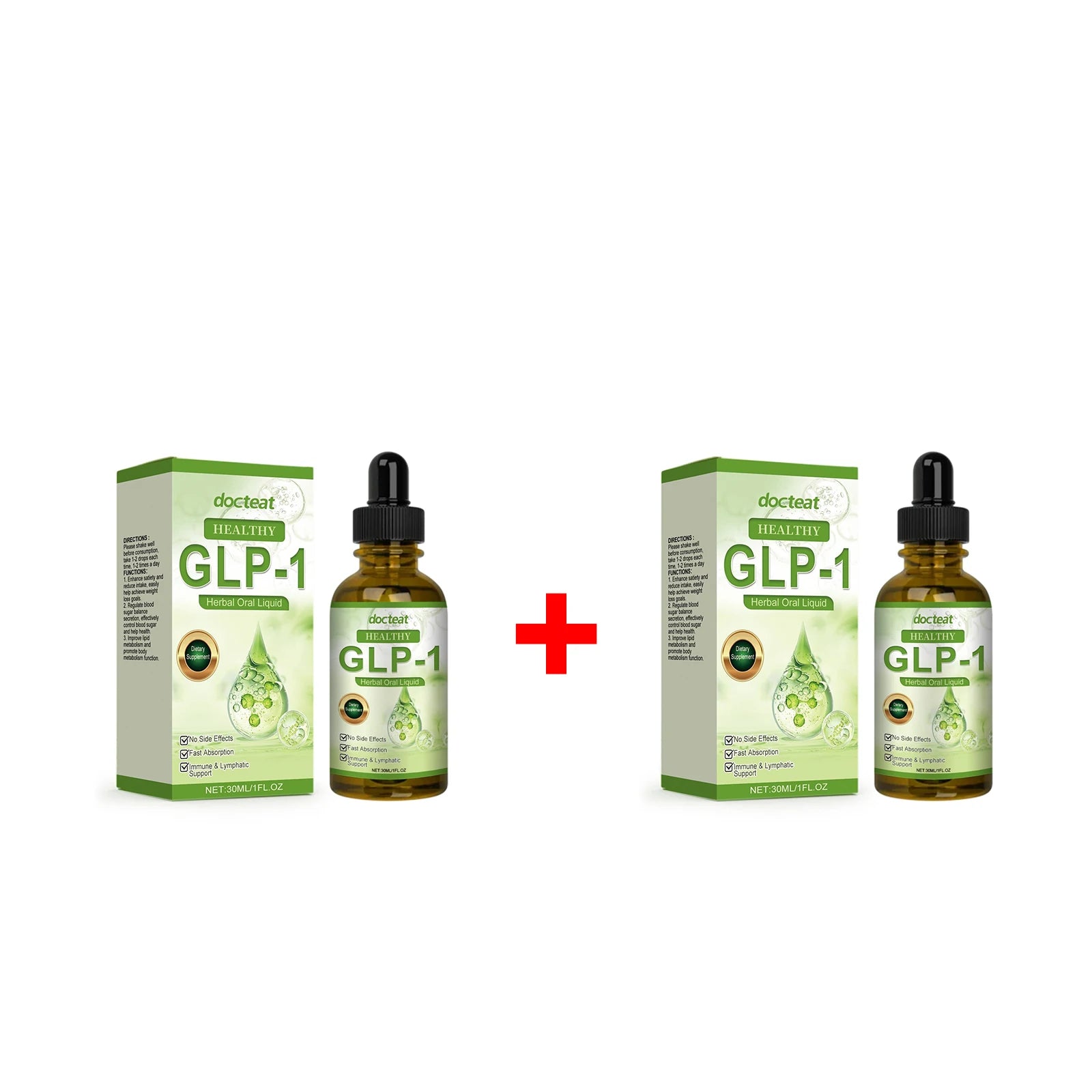 GLP-1 Drops Weight Loss Supplement Thigh Waist Belly Fat Reduction Anti Cellulite Boosts Metabolism Slim Down Body Slimming Oil