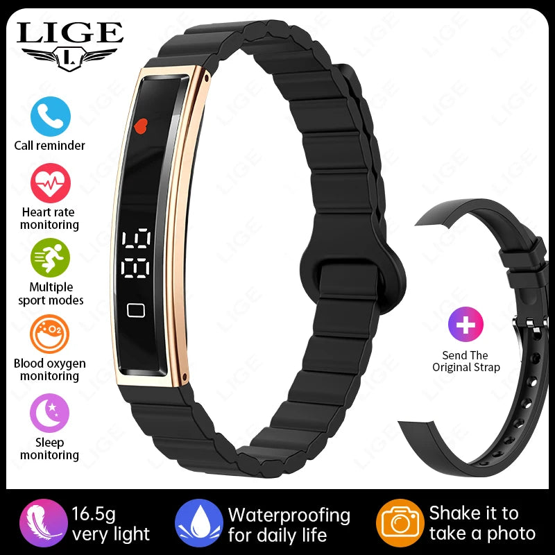 New Health Smart Bracelet Men Women Fitness Sports Band Stress Test HRV Monitor Waterproof Pedometer Smart Watch for Android iOS - Path to Self-Improvement