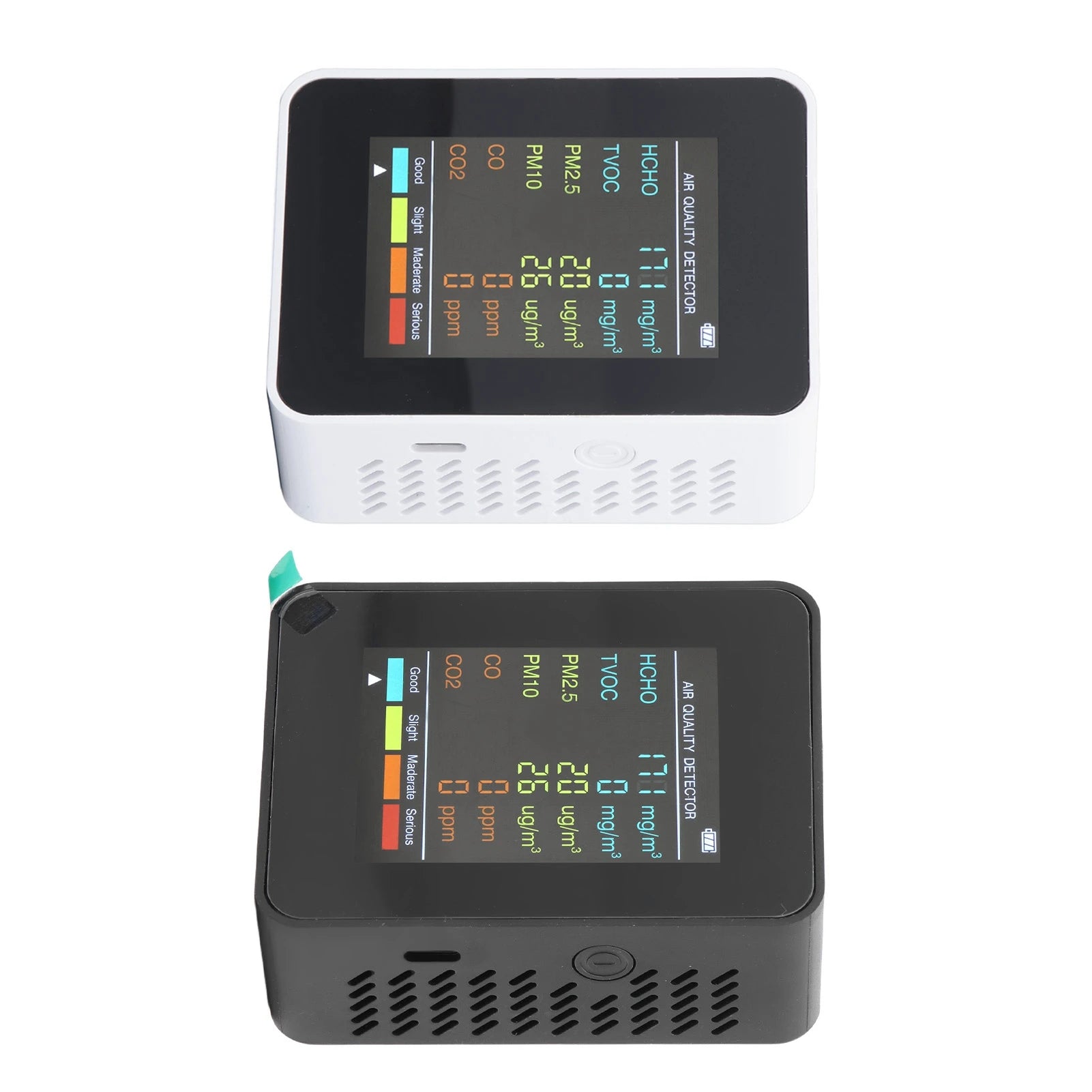 Air Quality Monitor Portable LCD Backlight Screen CO2 TVOC HCHO PM2.5 PM10 Detector with Alarm Indoor CO2 Monitor Air Monitor - Path to Self-Improvement