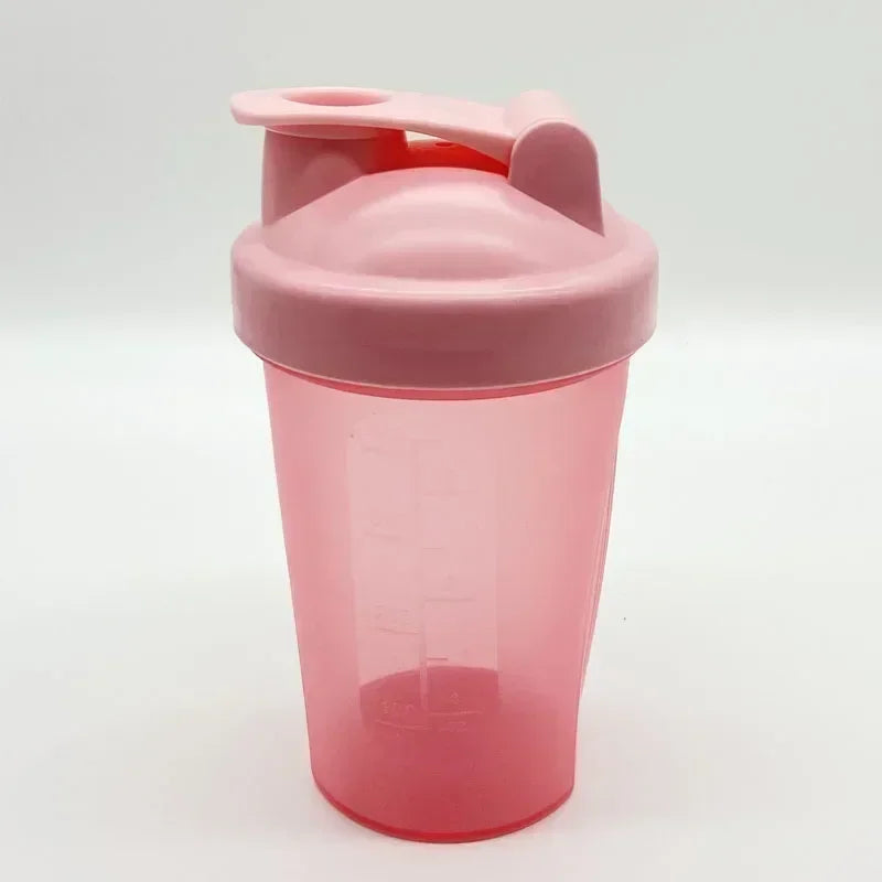 400ML Shaker Bottle Plastic Protein Shakes Bottle with Whisk Leakproof