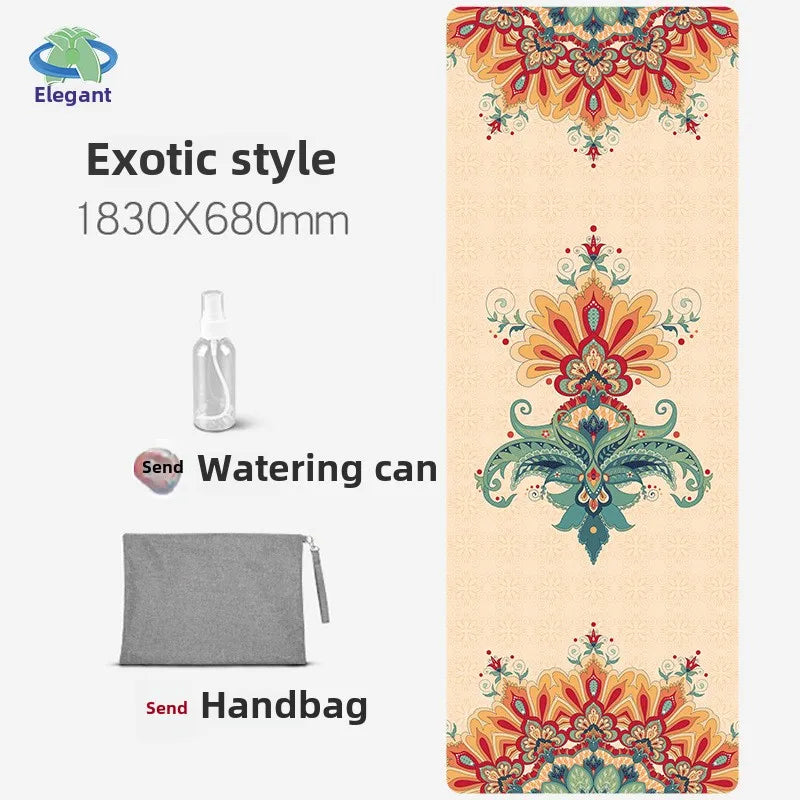 Chamois Yoga Mat Collapsible Portable Suede Yoga Towel Dance Movement Fitness Jump Rope Non-slip Floor Mat Exercise Mat  Gym Mat - Path to Self-Improvement