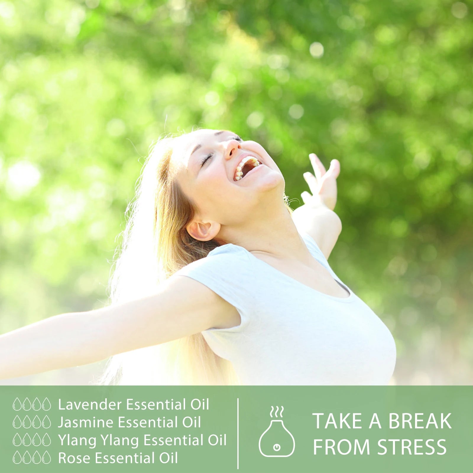 PHATOIL 100ml Eucalyptus Essential Oil For Skin Lavender Vanilla Jasmine Lemon Bergamot Aroma Oil for Aromatherapy Candle Making