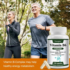 Vitamin B6 Supplements - Supports The Immune System, Nervous System, Energy Metabolism, Healthy Mood - Path to Self-Improvement