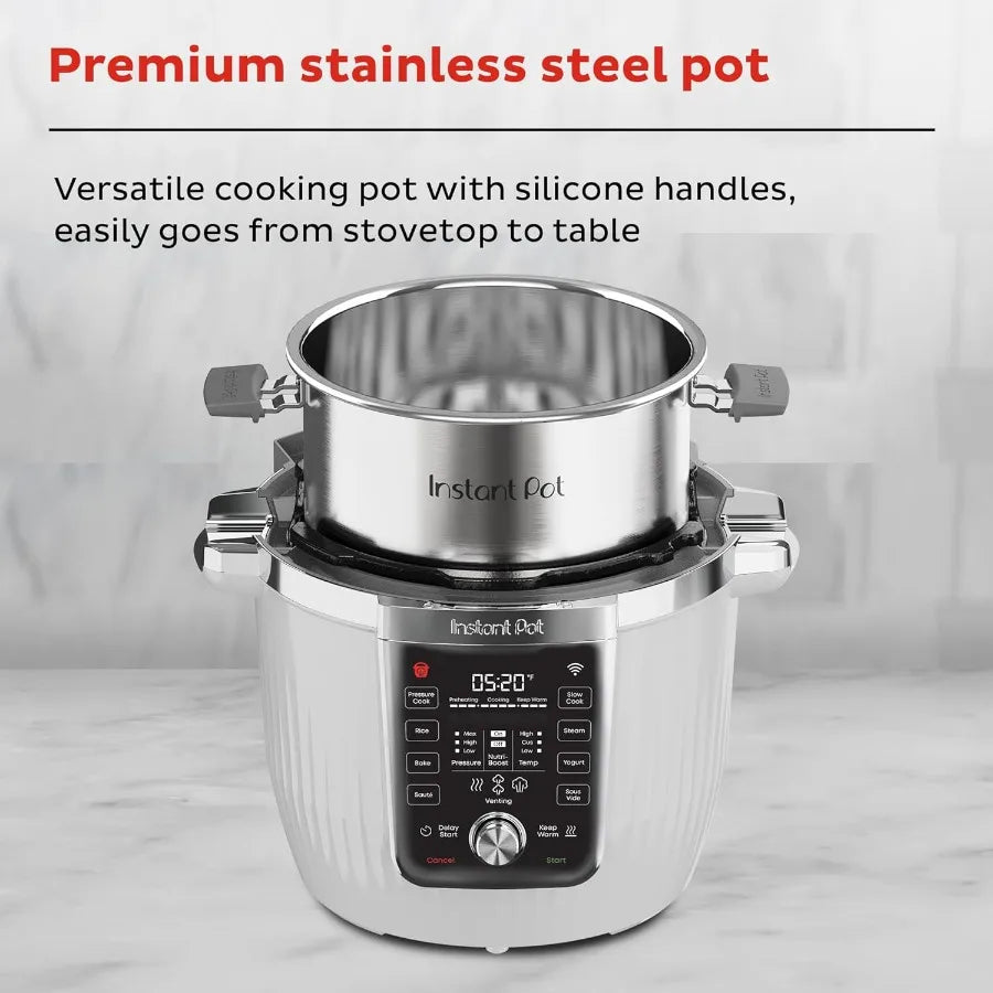 PRO Max WiFi Smart 10in1 Pressure Cooker Steamer with MultiCooking Functions Including Saute Warmer Rice Cooker Yogurt Maker So