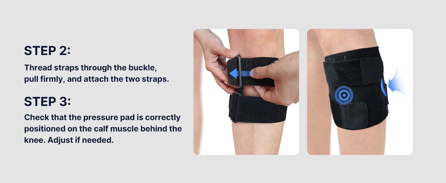 Fit Sciatica/Patella Pain Relief Devices:  – Sciatic Nerve Brace with Dual Pressure Pads Targeted Compression for maximum Relief - Path to Self-Improvement
