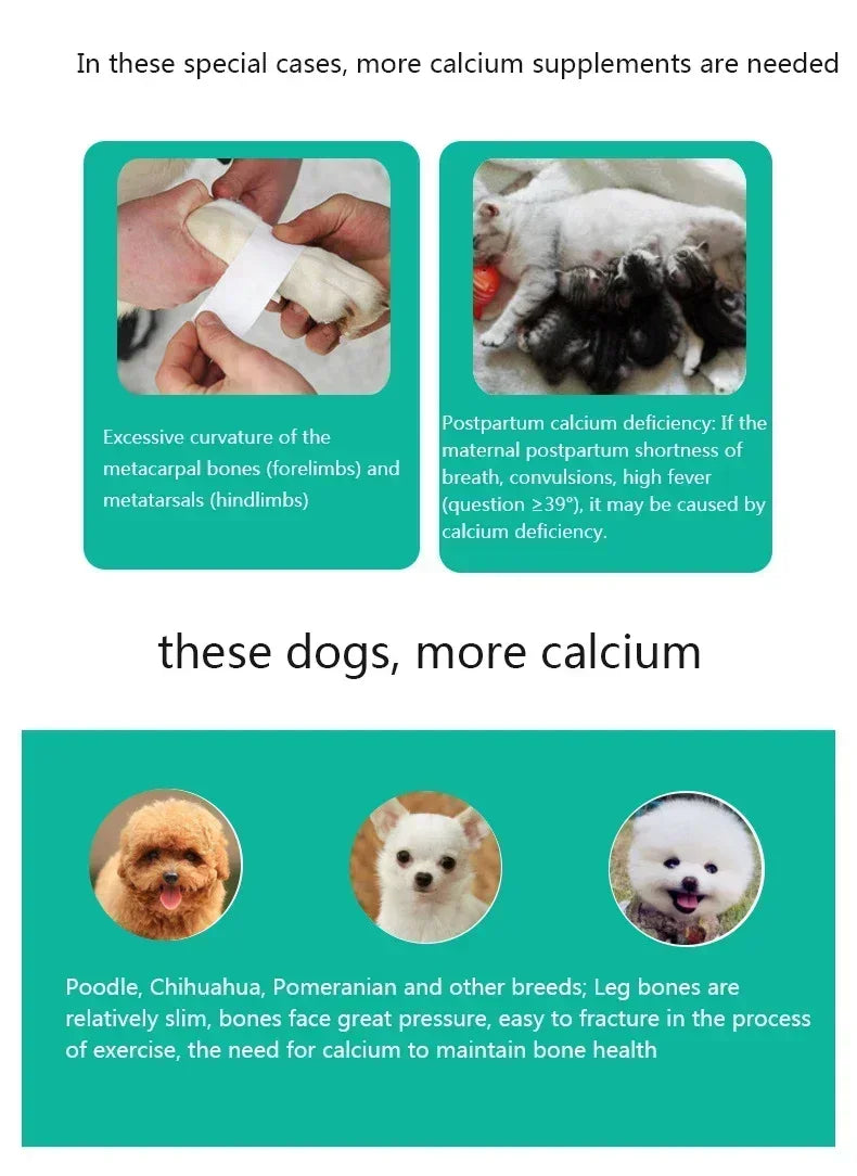 Pet Chondroitin large bone calcium Tablets 180 tablets joint Shu nutritional supplements for dogs daily health care - Path to Self-Improvement