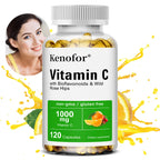 Vitamin C 1000 Mg - with Citrus, Rosehip, Immune Support, Collagen Production, Skin Health, Antioxidant, 120 Capsules - Path to Self-Improvement