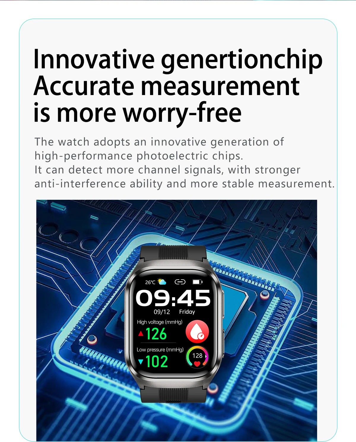 NEW Air Pump Airbag Blood Pressure Accurate Diagnosis Smart Watch ECG Temp Blood Fat Uric Acid Men Three High Monitor Smartwatch - Path to Self-Improvement